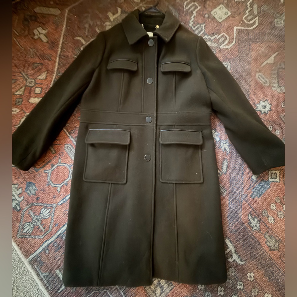 Michael Kors Brown Military Coat
